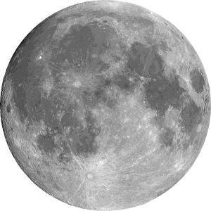 Figura 1 - Lua, o satélite natural da Terra.